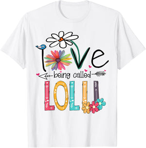I love being called Lolli Cute Design Lolli Grandma Women T-Shirt - T-Shirt | White