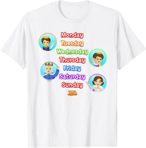 Daniel Tiger's Neighborhood: Royal Days of the Week T-Shirt - T-Shirt | White