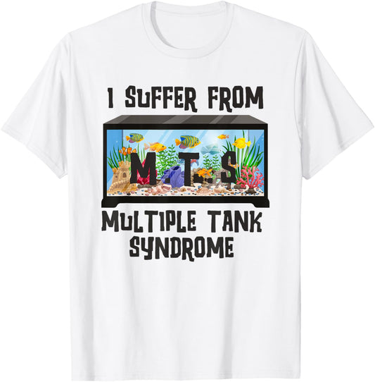 Aquarium Fish Design Funny Aquarium Lover Owner Collector T-Shirt - T-Shirt | White