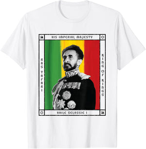 His Imperial Majesty Haile Selassie I T-Shirt - T-Shirt | White