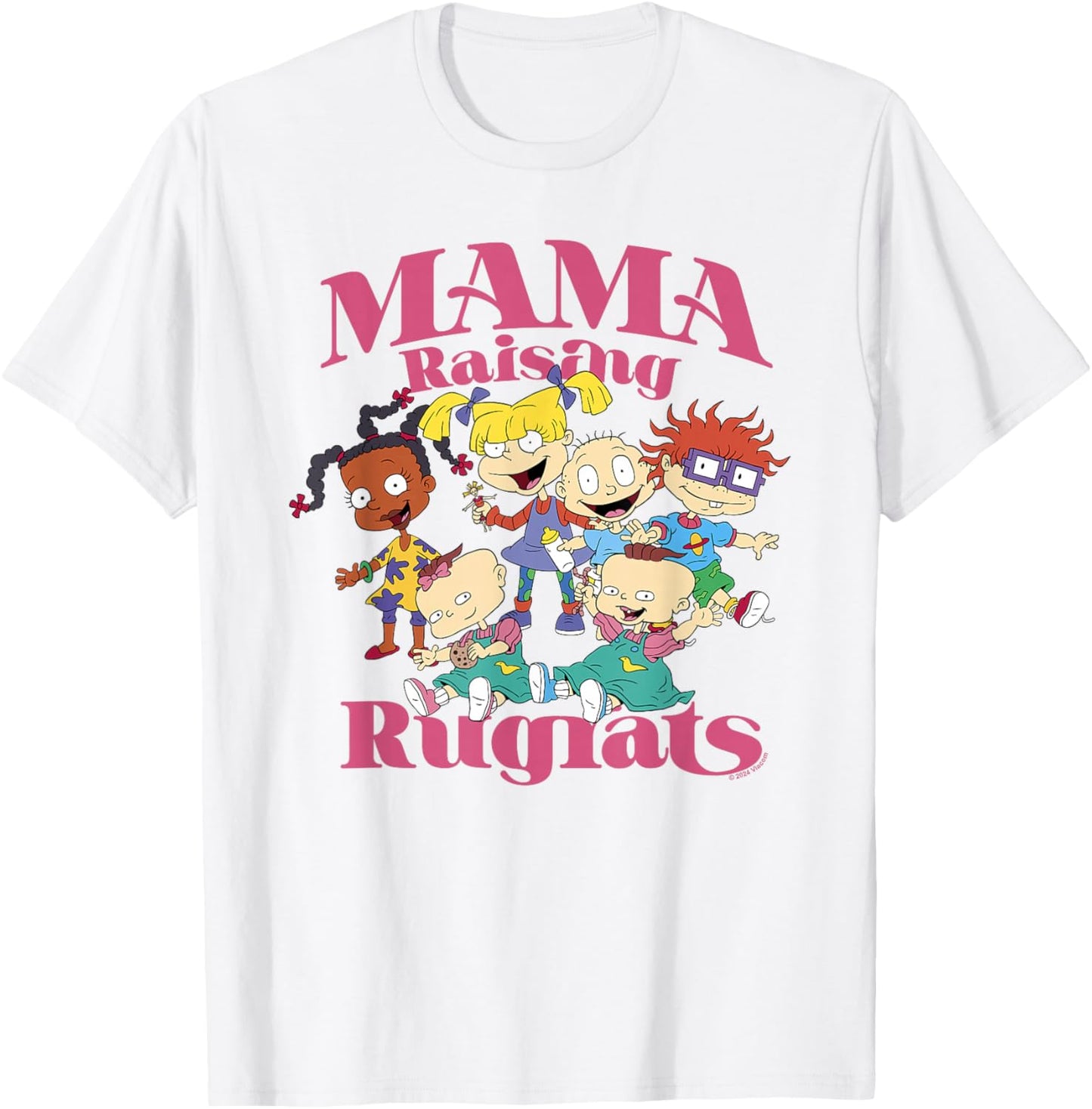 Rugrats Mother's Day Mama Raising Rugrats T-Shirt - T-Shirt | White