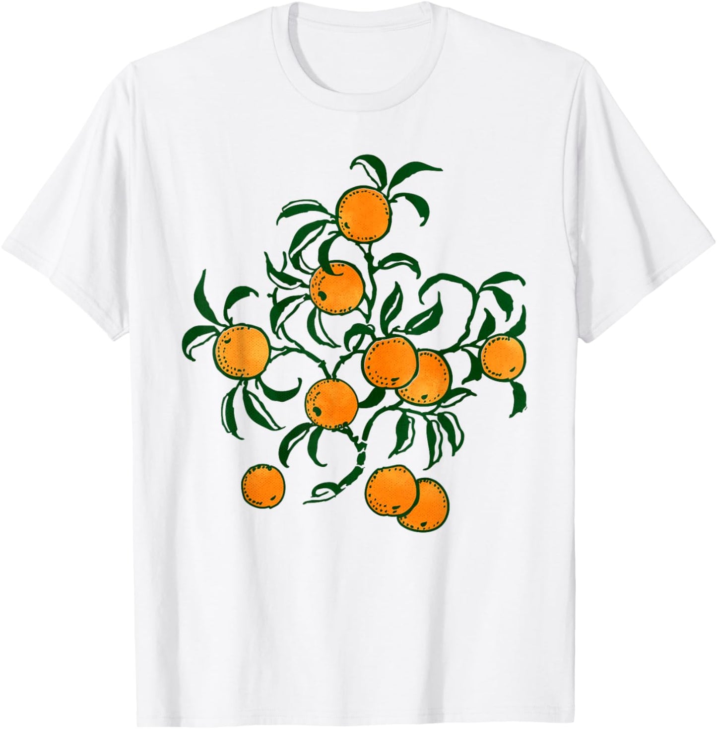 Vintage Graphic Fruit Orange Aesthetic Boho Women T-Shirt - T-Shirt | White