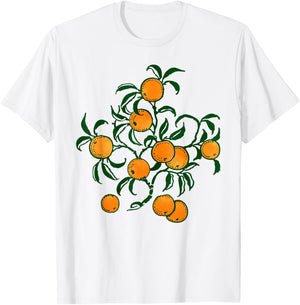 Vintage Graphic Fruit Orange Aesthetic Boho Women T-Shirt - T-Shirt | White