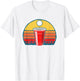 Vintage Red Plastic Cup & Beer Pong Ball Funny Minimalist T-Shirt - T-Shirt | White