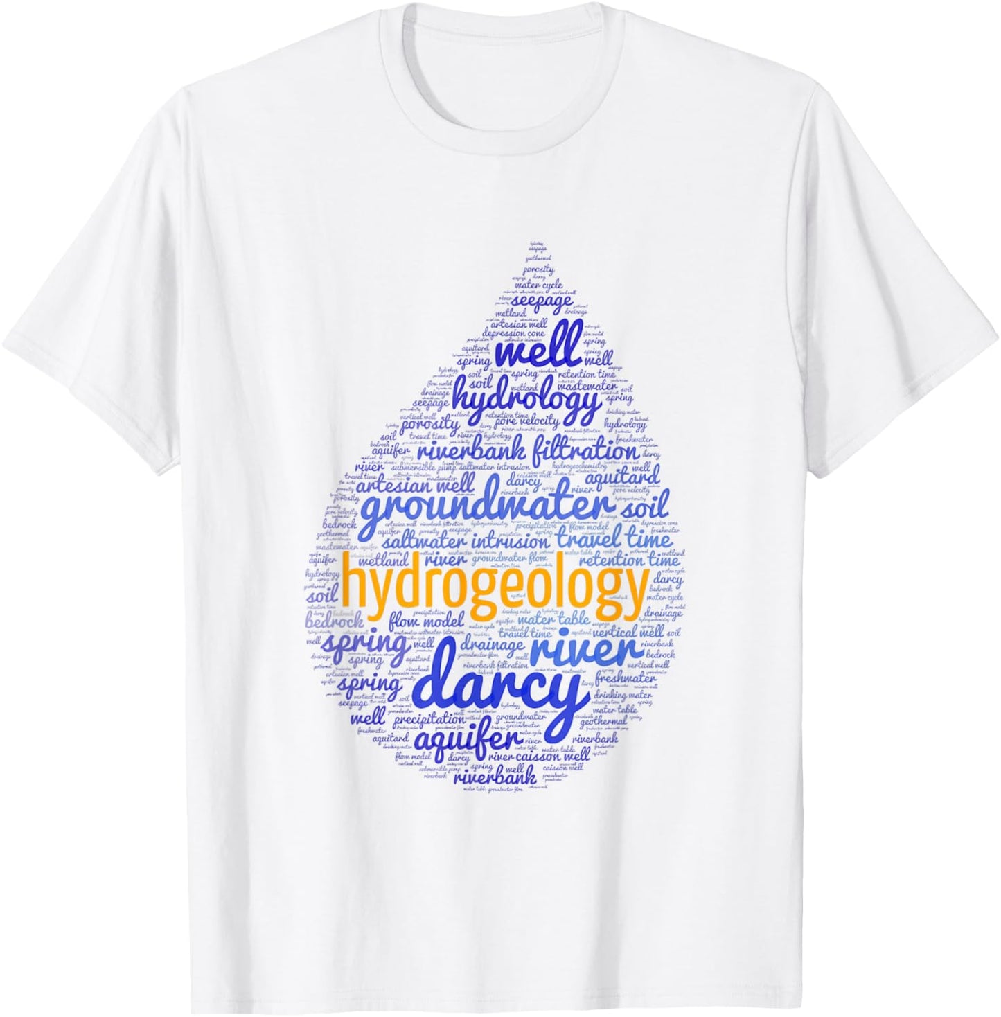Hydrogeology | Funny | Engineer | Environmental Science T-Shirt - T-Shirt | White