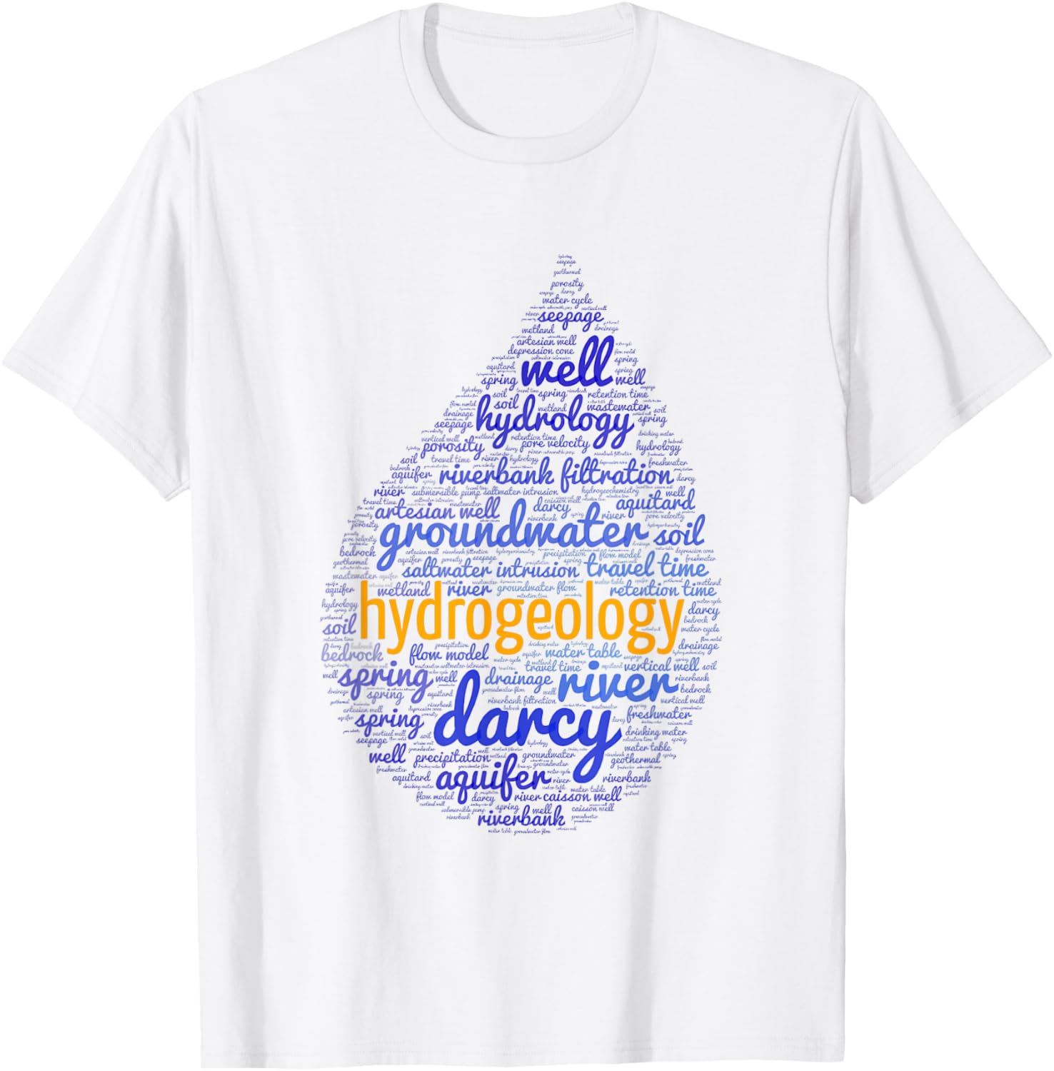 Hydrogeology | Funny | Engineer | Environmental Science T-Shirt - T-Shirt | White