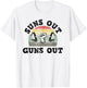 Sun's out Guns out T-Shirt - T-Shirt | White