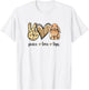 Peace Love Mini Holland Lop Bunny Rabbit Lover T-Shirt - T-Shirt | White