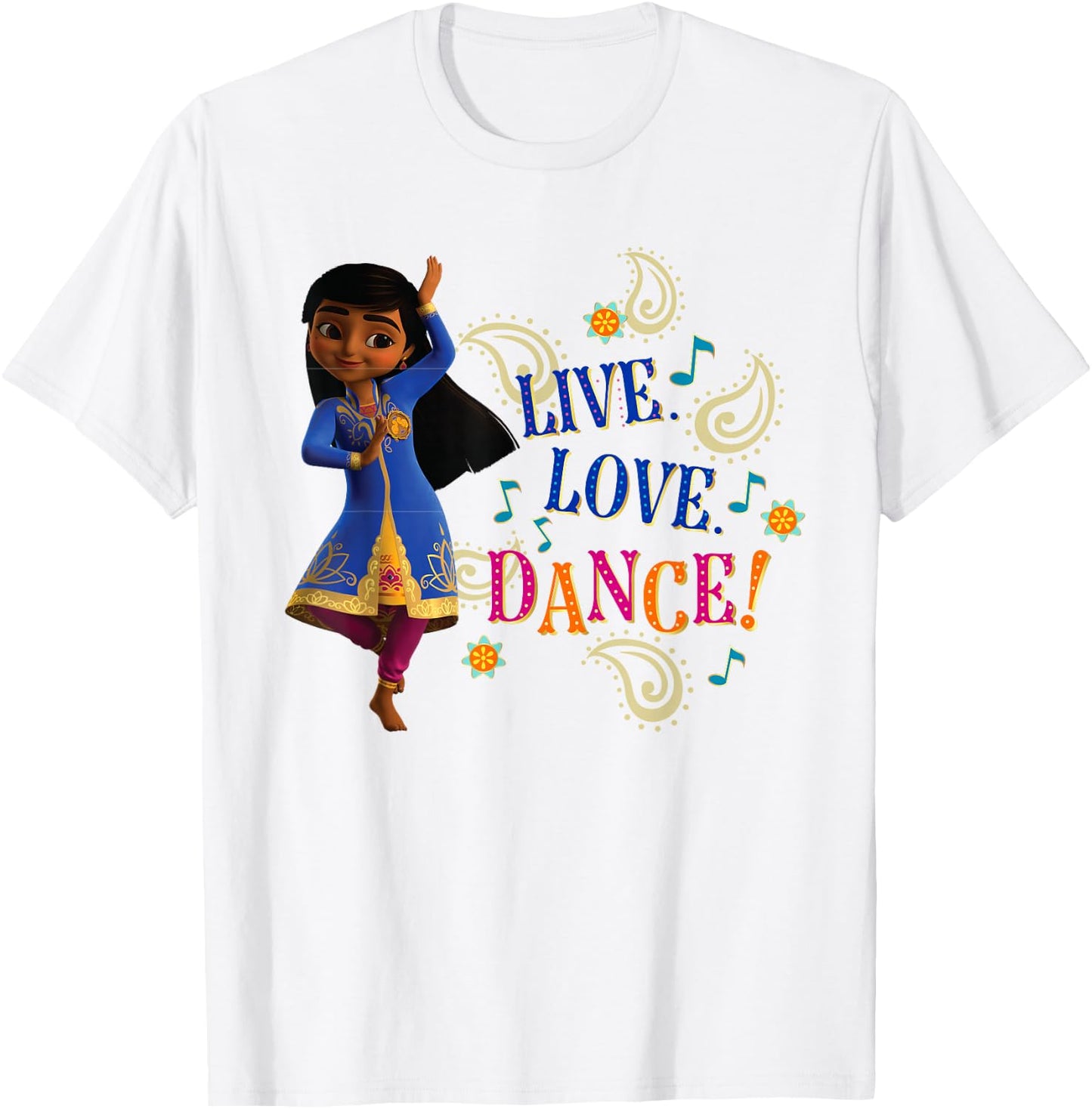 Disney Mira, Royal Detective Live Love Dance! T-Shirt - T-Shirt | White