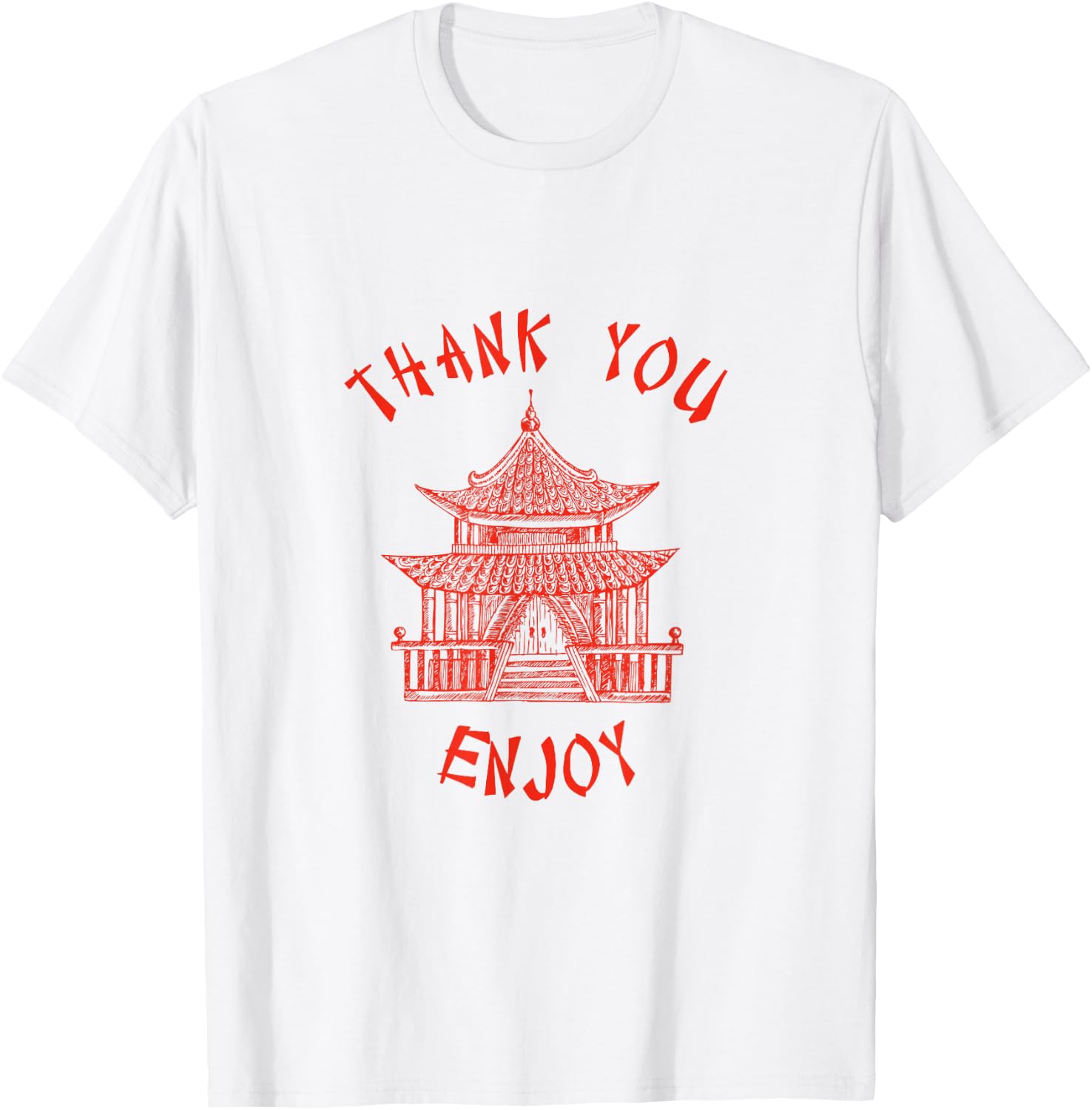Chinese Take Out Container Traditional Fortune Cookie Fun T-Shirt - T-Shirt | White