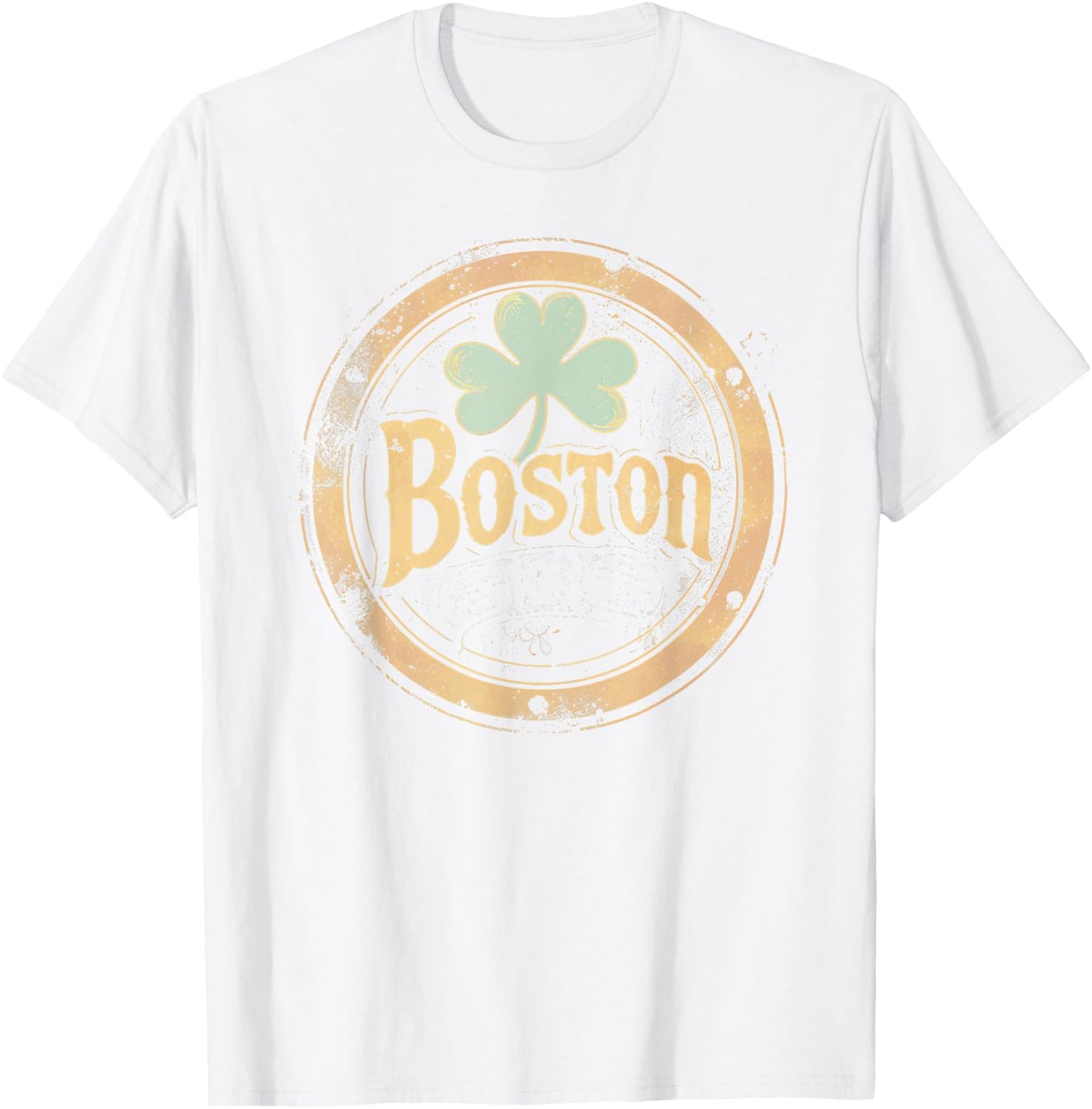 Boston - Saint Paddys St Patricks Day Irish Shamrock Ireland T-Shirt - T-Shirt | White