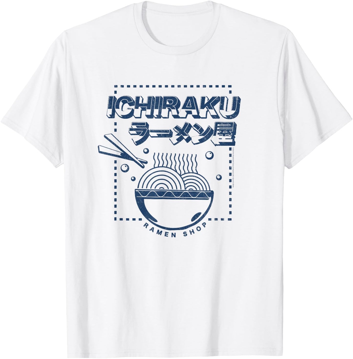 Naruto Shippuden Ichiraku Ramen Shop Logo Anime T-Shirt - T-Shirt | White