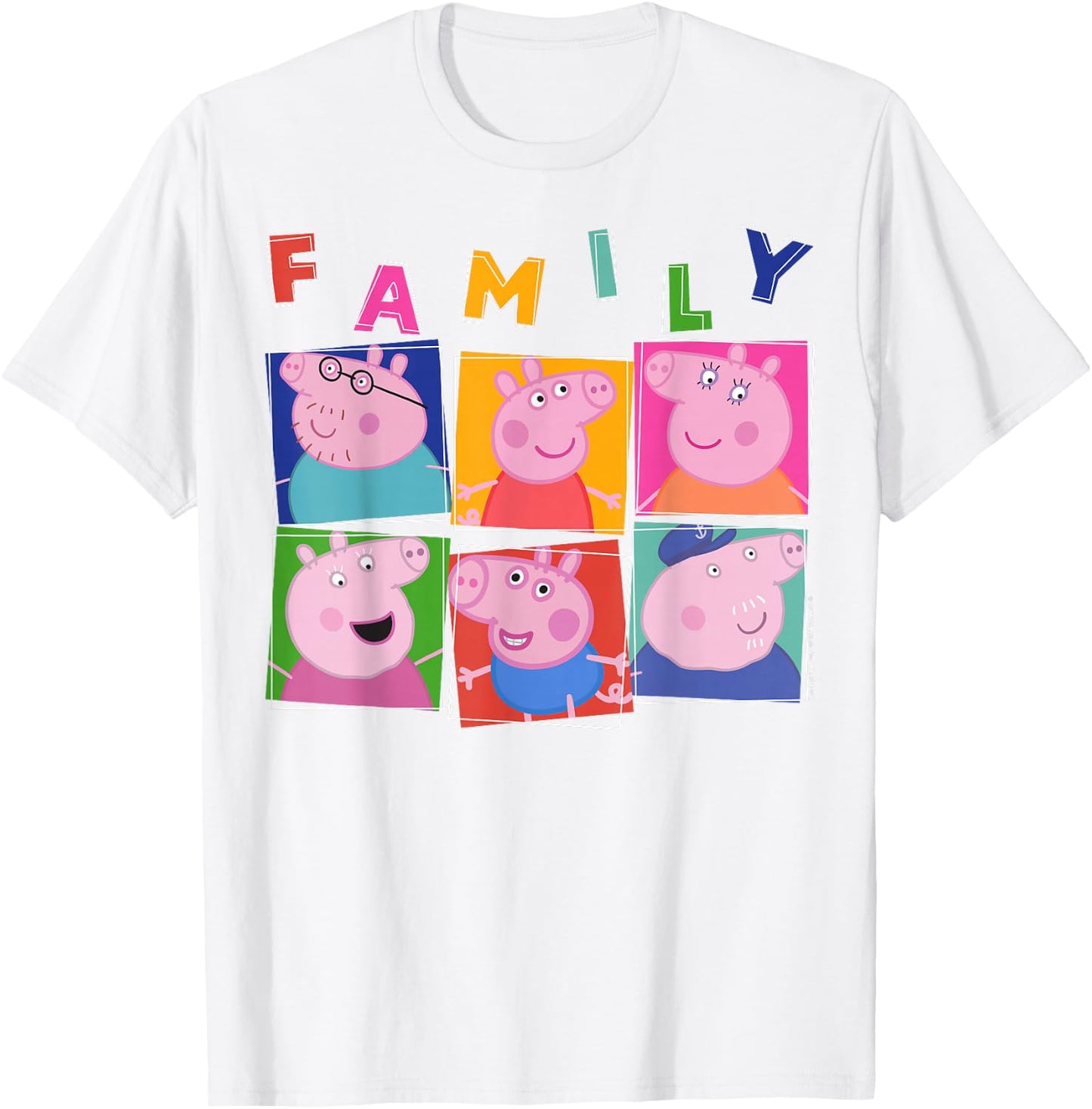 Peppa Pig Family Box Up T-Shirt - T-Shirt | White
