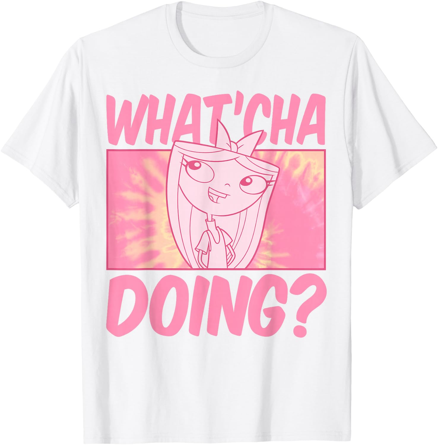 Disney Phineas and Ferb Whatcha Doing Small T-Shirt - T-Shirt | White