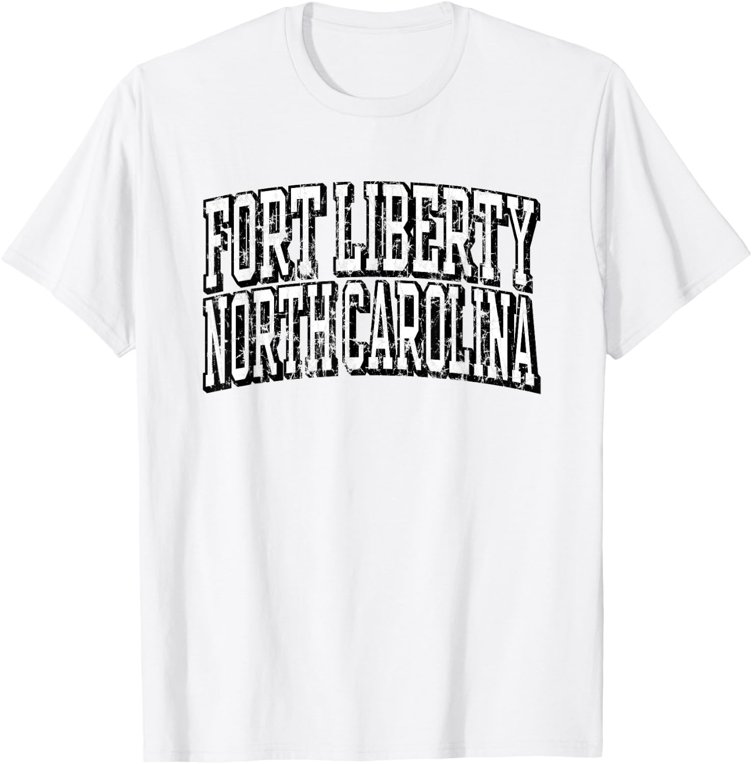 Fort Liberty North Carolina United States Army Military T-Shirt - T-Shirt | White