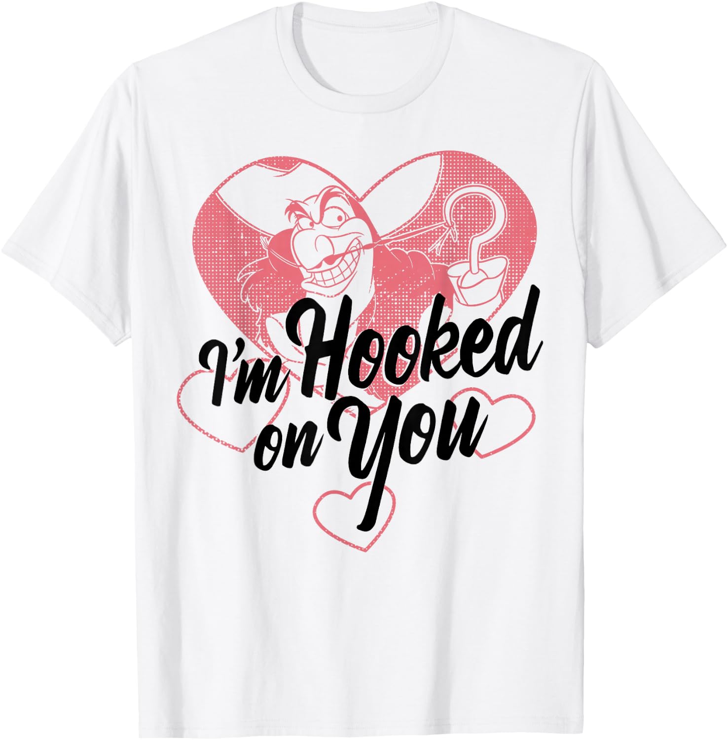 Disney Villains Captain Hook I'm Hooked On You T-Shirt - T-Shirt | White