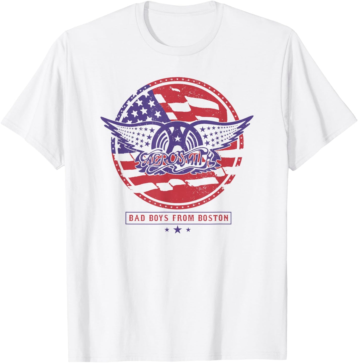 Aerosmith - Red, White & Boston T-Shirt - T-Shirt | White