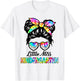 Little Miss KINDERGARTEN First Day Back To School Girls Kids T-Shirt - T-Shirt | White