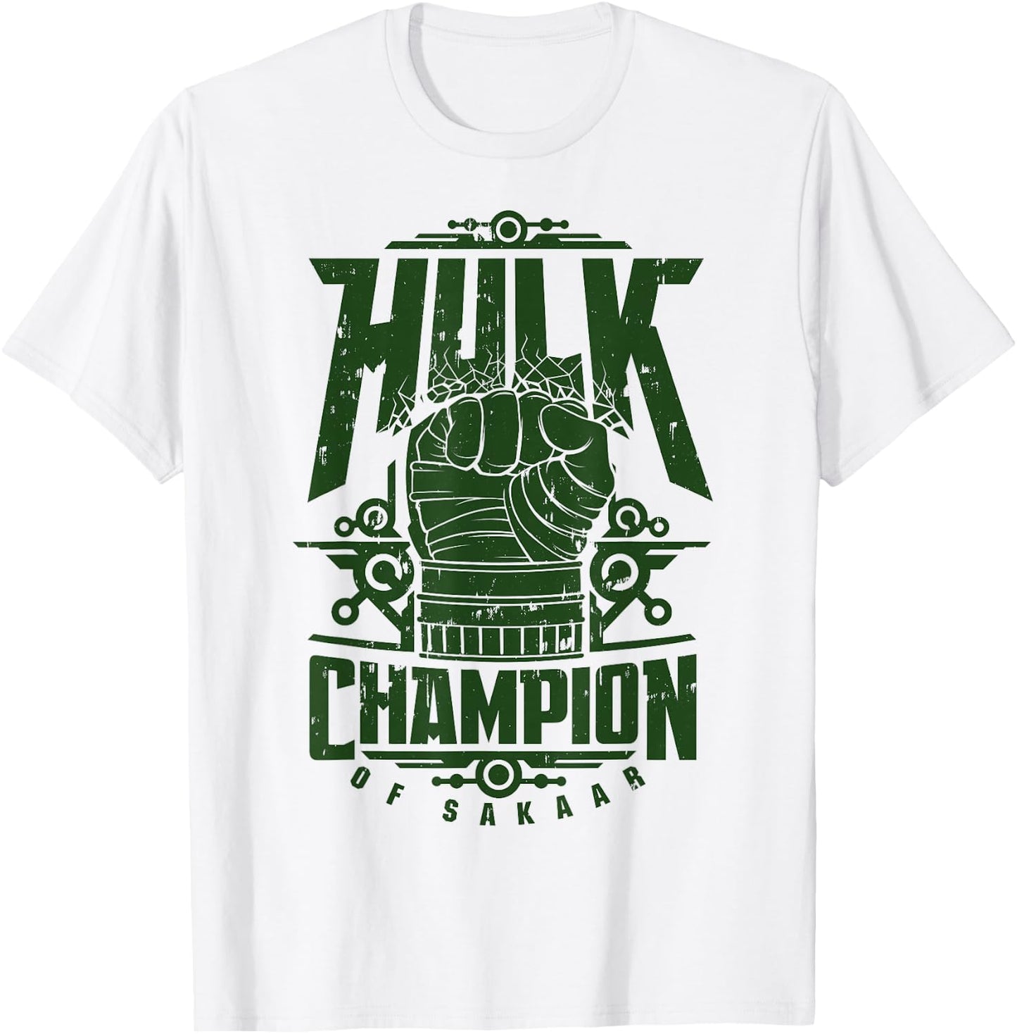 Marvel Hulk Champion Of Sakaar Fist Poster T-Shirt - T-Shirt | White
