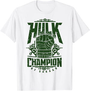 Marvel Hulk Champion Of Sakaar Fist Poster T-Shirt - T-Shirt | White