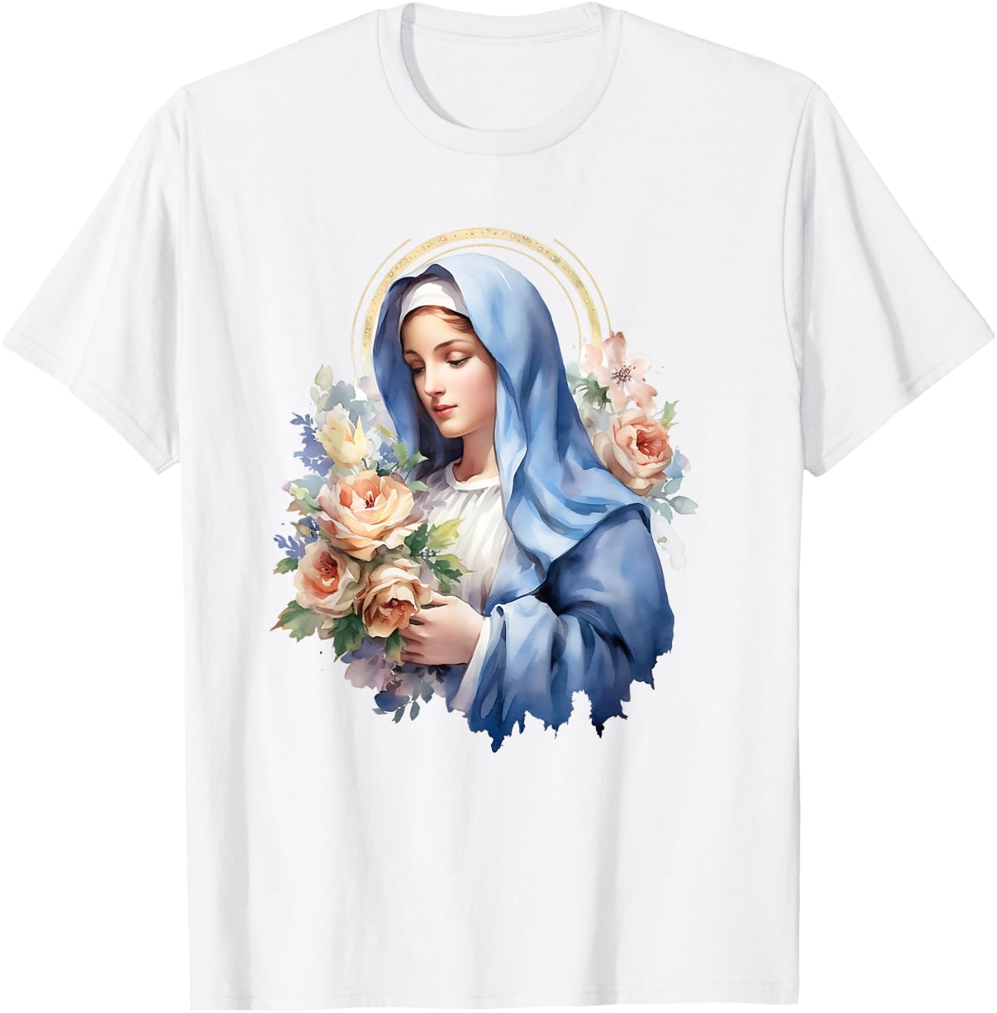 Virgen Mary La Virgen De Guadalupe Rosa Woman T-Shirt - T-Shirt | White