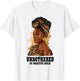 Unbothered Black Woman Leopard African American Black Queen T-Shirt - T-Shirt | White