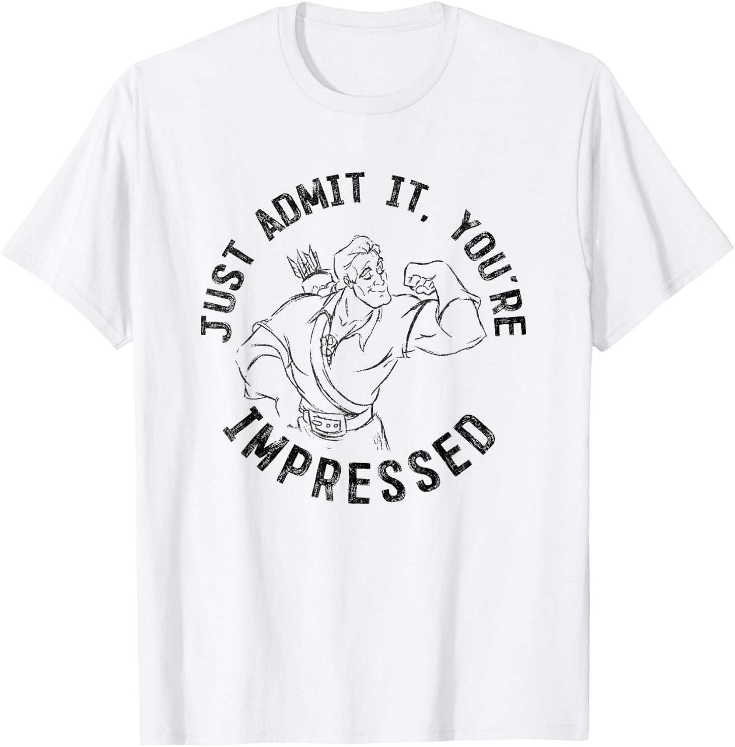 Disney Beauty And The Beast Gaston Flex You're Impressed T-Shirt - T-Shirt | White