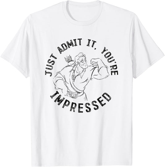 Disney Beauty And The Beast Gaston Flex You're Impressed T-Shirt - T-Shirt | White