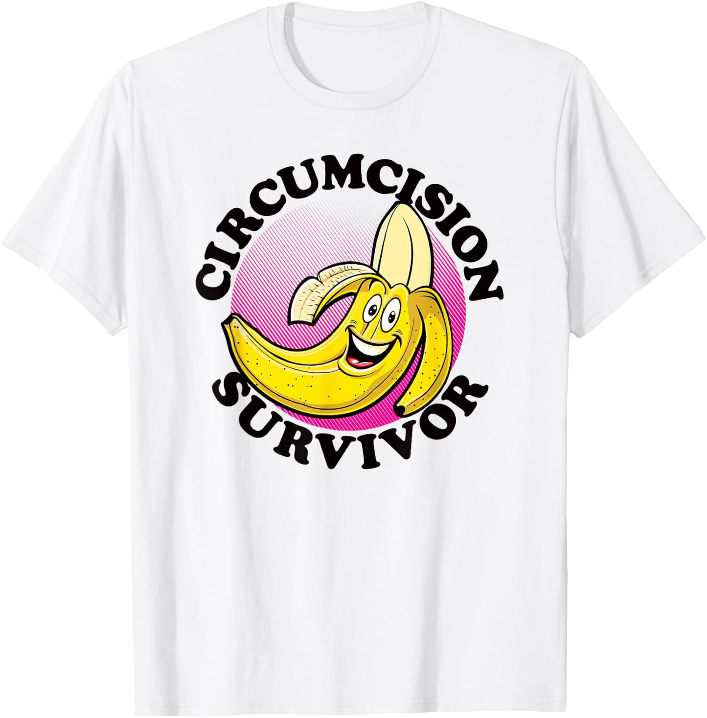CIRCUMCISION SURVIVOR retro funny flirting religious humor T-Shirt - T-Shirt | White