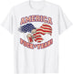 America Fuck Yeah Bald Eagle Beer 4th of July Vintage T-Shirt - T-Shirt | White