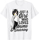 Just A Girl Who Loves Anime and Sketching Drawing Anime Kids T-Shirt - T-Shirt | White