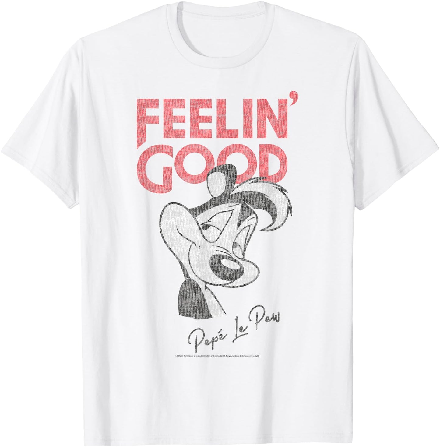 Looney Tunes Pepe Le Pew Feelin' Good T-Shirt - T-Shirt | White