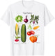 Vintage Vegetables 90s Nostalgia Retro Food Graphic T-Shirt - T-Shirt | White