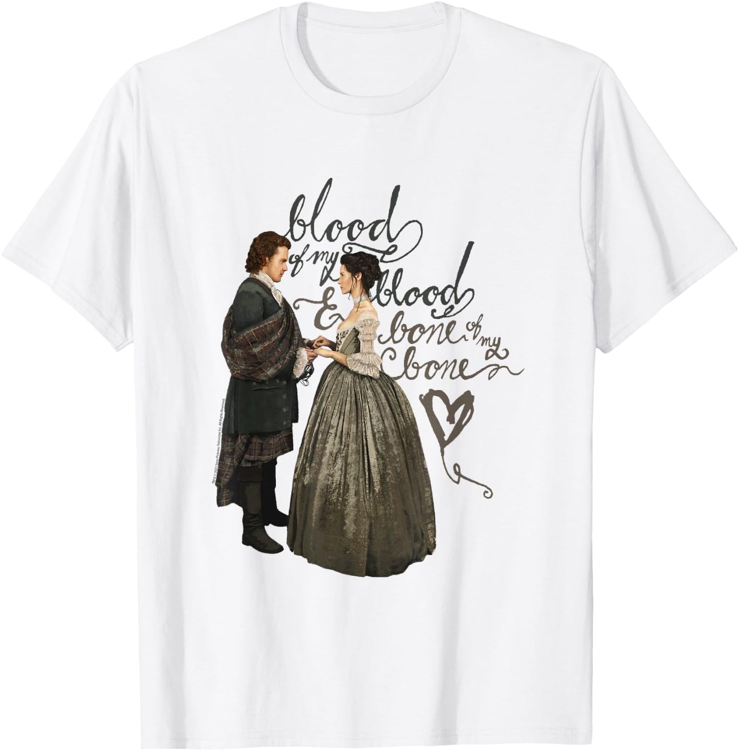 Outlander Blood of My Blood Illustration Small T-Shirt - T-Shirt | White