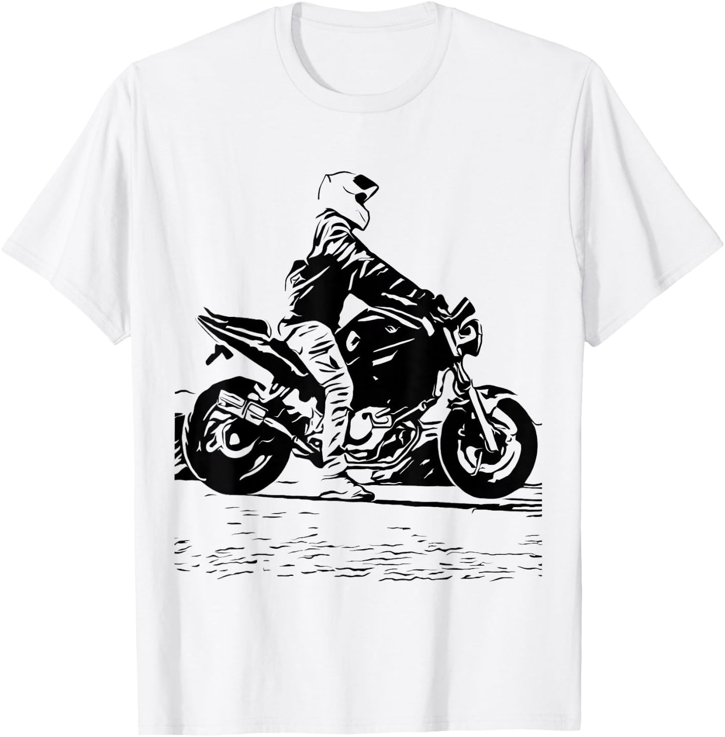 Motorcycle Original Artwork Tattoo Biker SV650 V-Twin Cafe T-Shirt - T-Shirt | White
