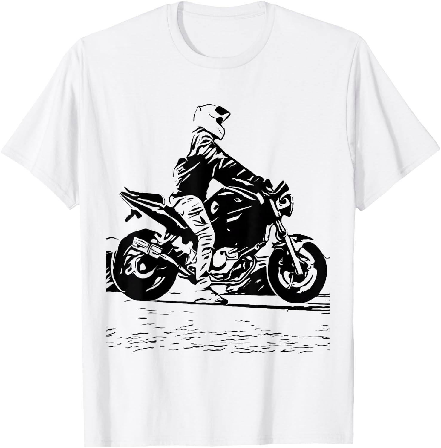 Motorcycle Original Artwork Tattoo Biker SV650 V-Twin Cafe T-Shirt - T-Shirt | White