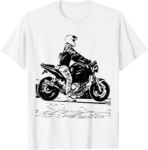 Motorcycle Original Artwork Tattoo Biker SV650 V-Twin Cafe T-Shirt - T-Shirt | White