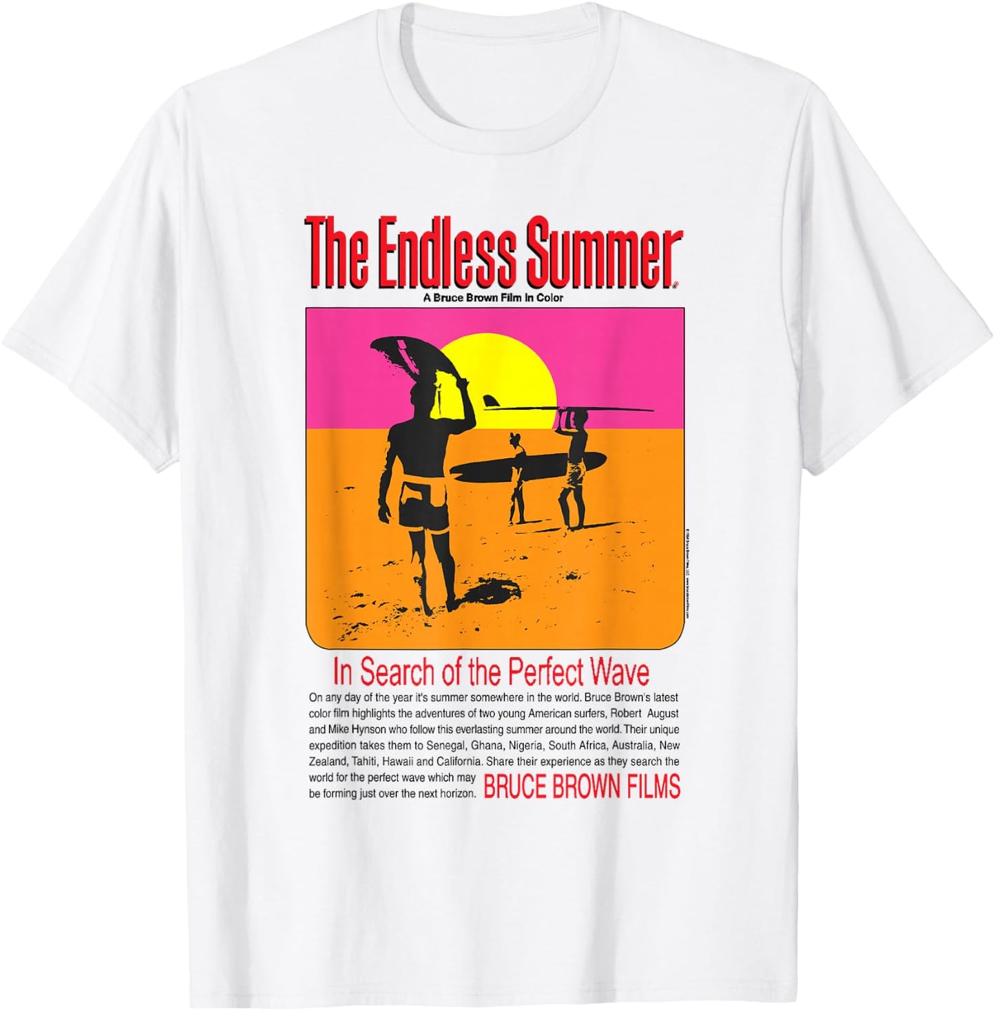 The Endless Summer Original Movie Poster T-Shirt - T-Shirt | White