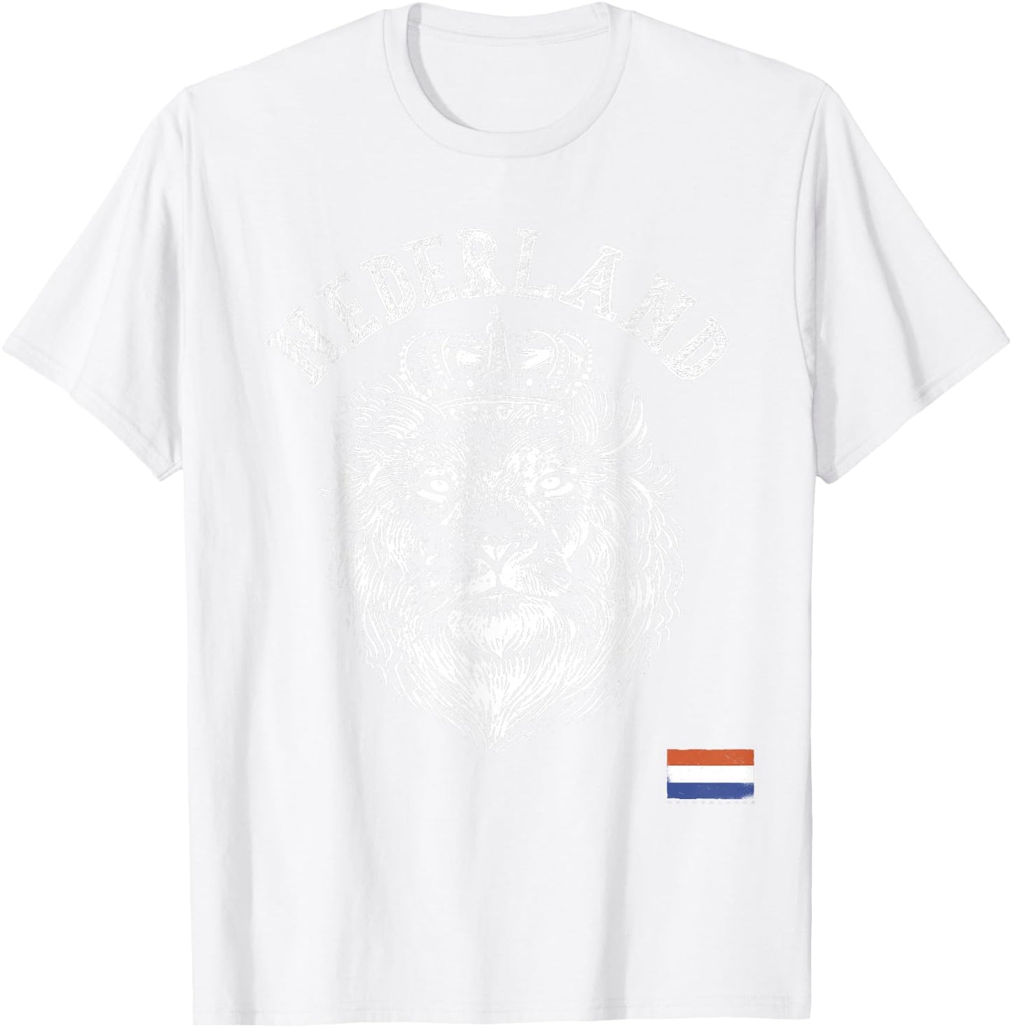 Nederland Reto Netherlands Lion Holland Dutch Men and Women T-Shirt - T-Shirt | White