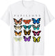 Butterfly Butterflies Botanical Boho Monarch Summer Insect Men Women Kids T-Shirt - T-Shirt | White