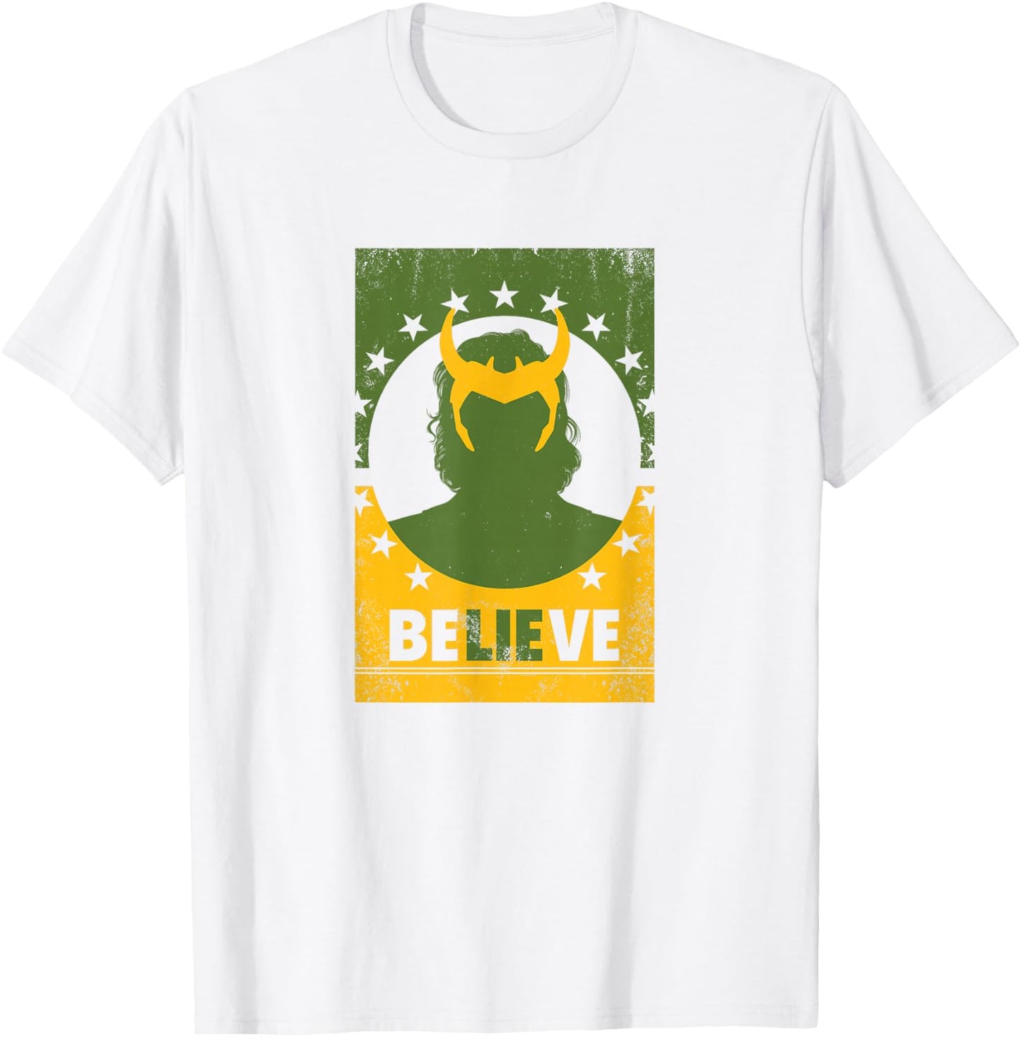 Marvel Loki BeLIEve Poster V1 T-Shirt - T-Shirt | White