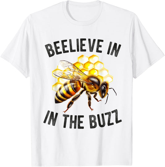 Bee Women Men Yellow Bumble Bees Honey Beekeeper Apiarists T-Shirt - T-Shirt | White