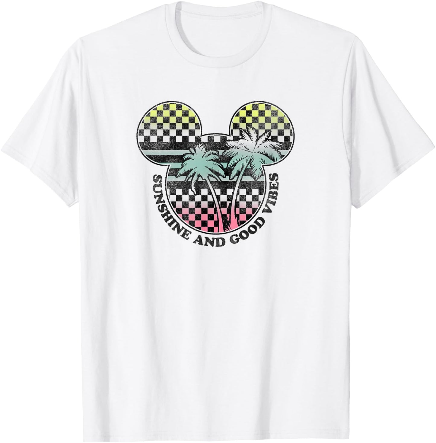 Disney Mickey and Friends Sunshine and Good Vibes Big Logo T-Shirt - T-Shirt | White