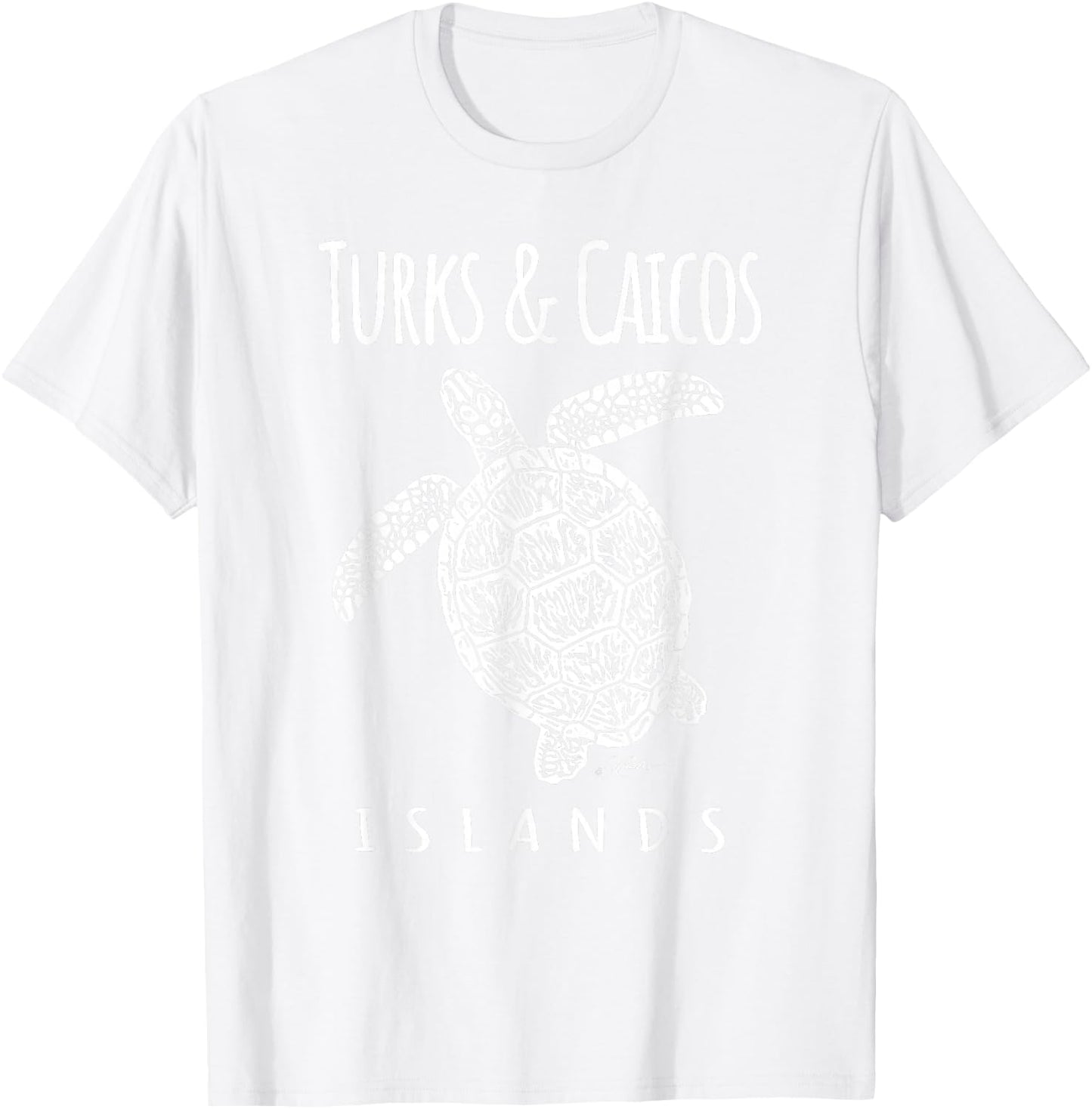 JCombs: Turks & Caicos Islands, Sea Turtle, Beach Women Kids T-Shirt - T-Shirt | White