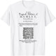 Hamlet Theatre Classical Literature Book Lover T-Shirt - T-Shirt | White