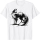 Black Charcoal Fox Animal Lover Vixen Outfit T-Shirt - T-Shirt | White