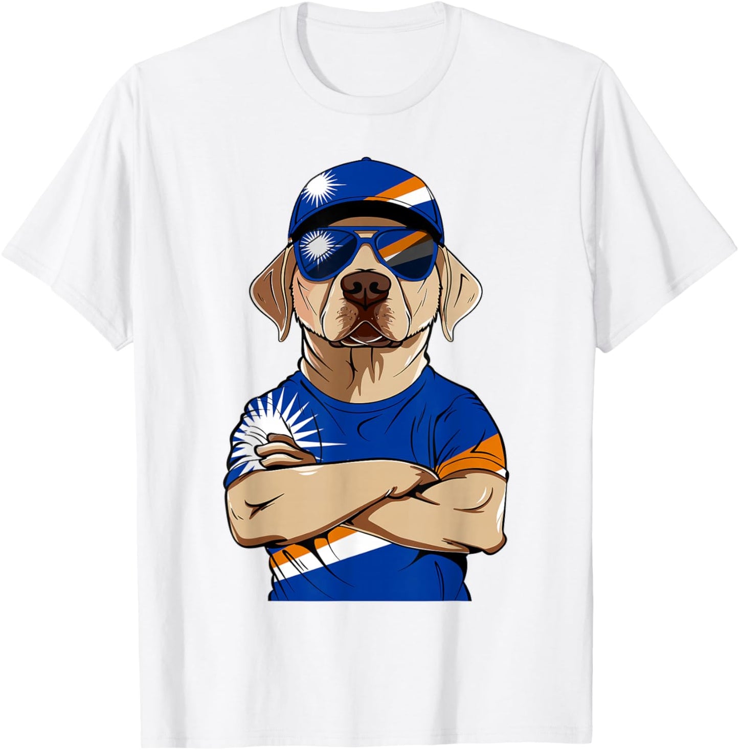 Marshallese Flag Dog Mom Souvenirs Dogs Marshall Islands T-Shirt - T-Shirt | White