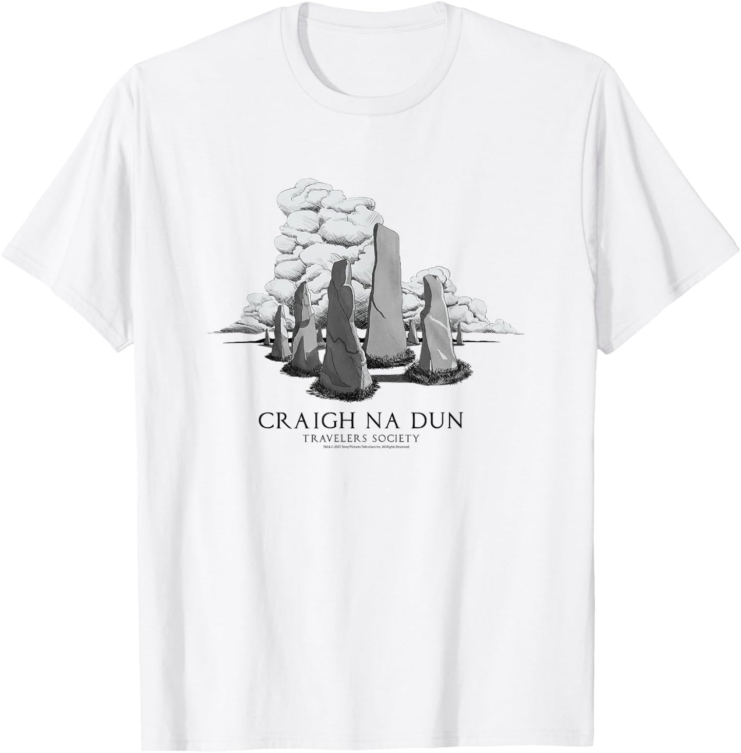 Outlander Craigh Na Dun T-Shirt - T-Shirt | White
