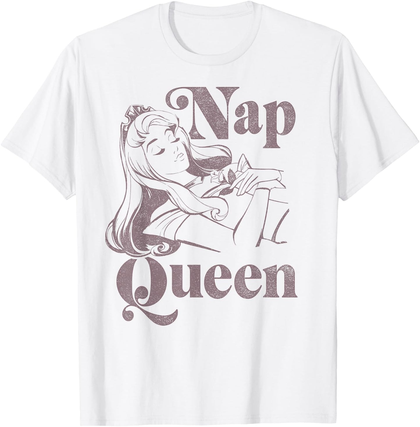 Disney Sleeping Beauty Aurora Nap Queen T-Shirt - T-Shirt | White