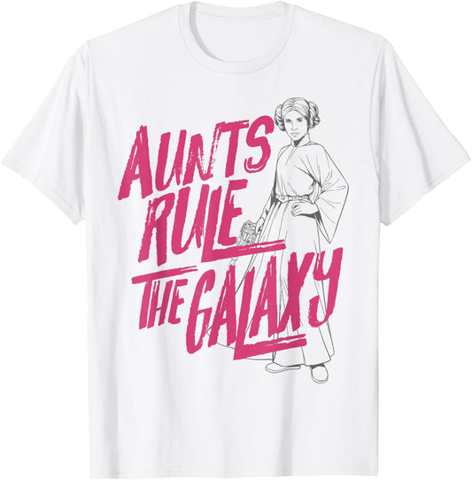 Star Wars Aunts Rule The Galaxy T-Shirt - T-Shirt | White